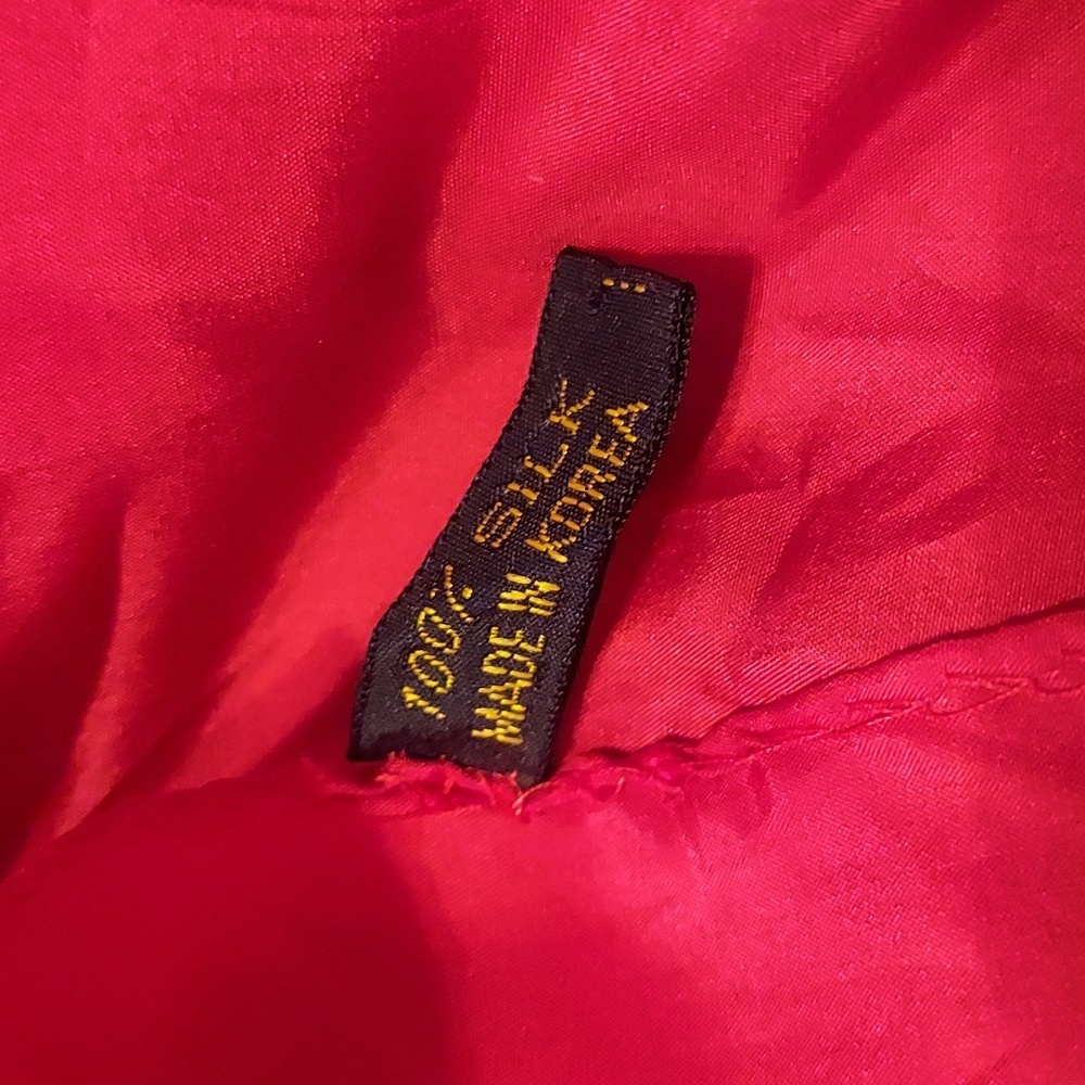 Large 100 silk. Made in korea vintage scarf / handkerchief by ashear